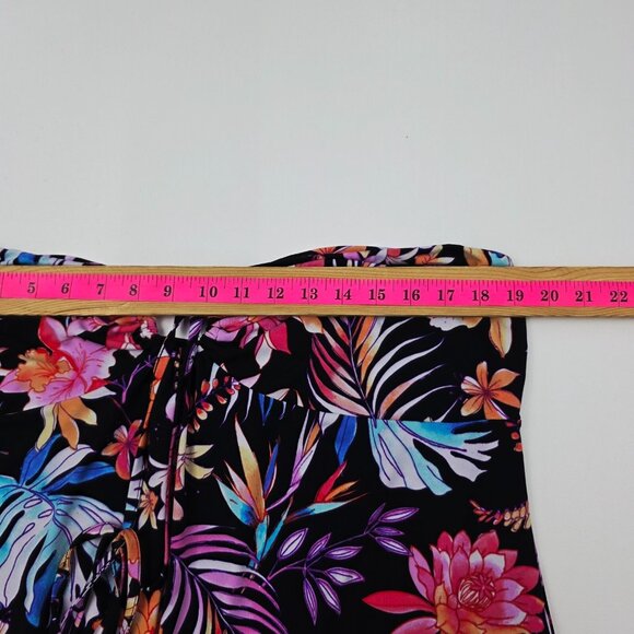 No Boundaries Juniors Plus Size Tropical Floral Halter Maxi Dress 3XL (21) - Picture 13 of 15